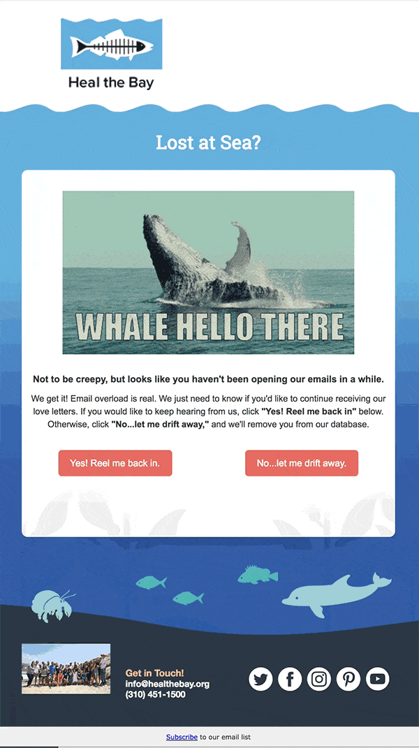 Heal the Bay - Re-Engagement Email with GIF
