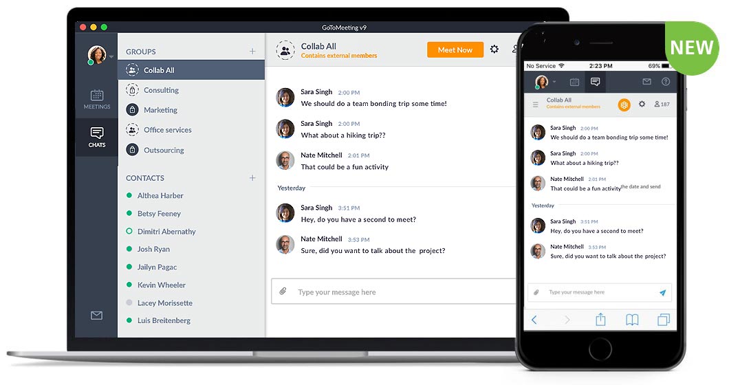 GoToMeeting conferencing tool