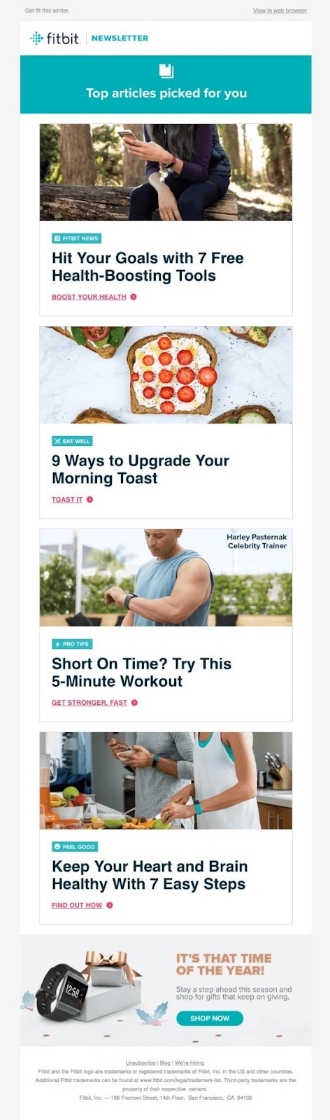 Fitbit did a great job of putting together some of their favorite tips and tricks in the following email.