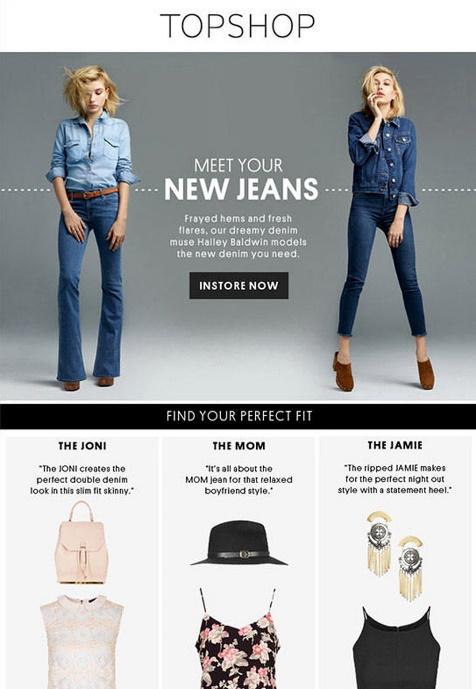Topshop - Retail Email Marketing Campaign - Product Email