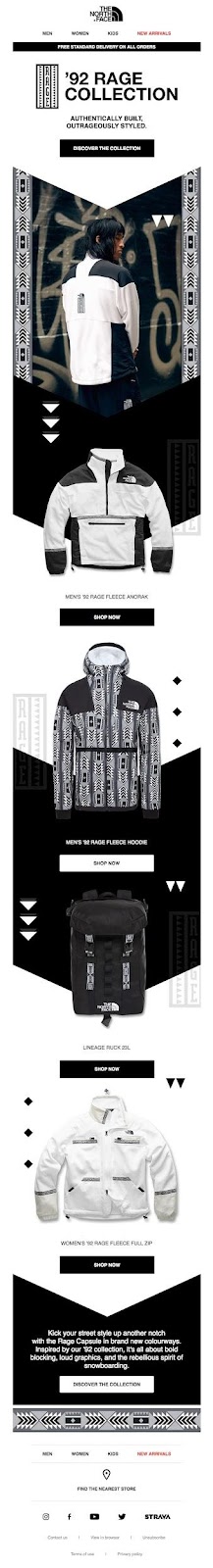 The North Face’s ’92 Rage – Black & White capsule collection 