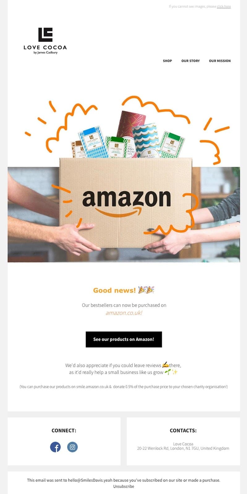 Love Cocoa’s Amazon UK availability