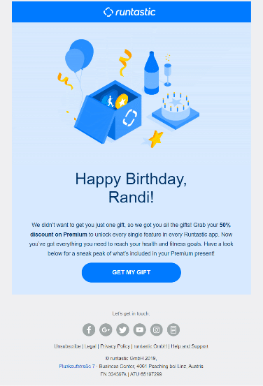 Birthday emails for email automation best practices
