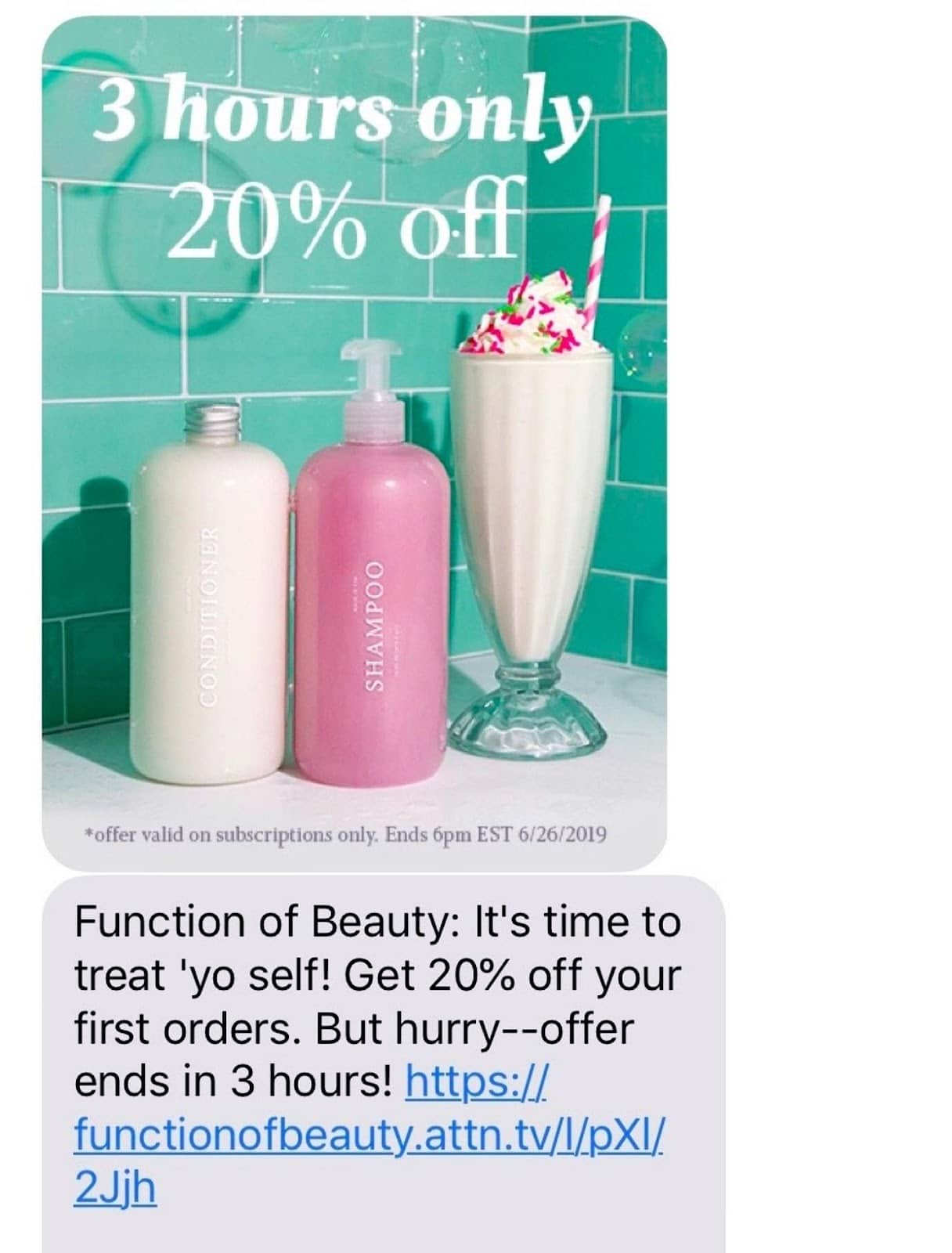 example of text offer