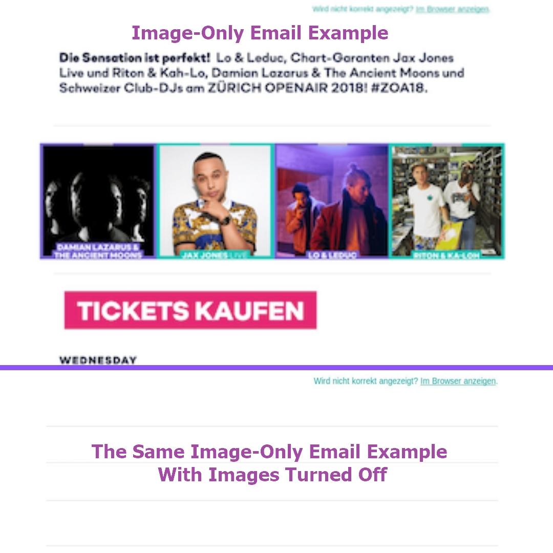 image only emails
