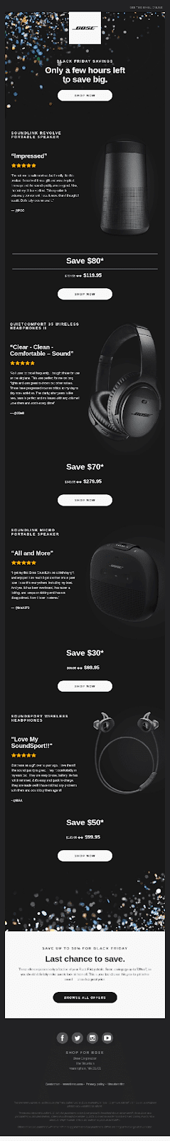 Bose email example