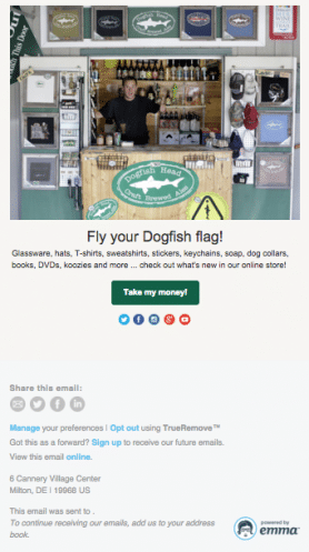 Dogfish Head Email