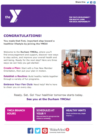 YMCA email