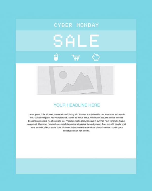 Cyber Monday Icons Template