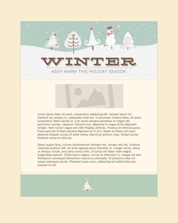 Winter Greeting template
