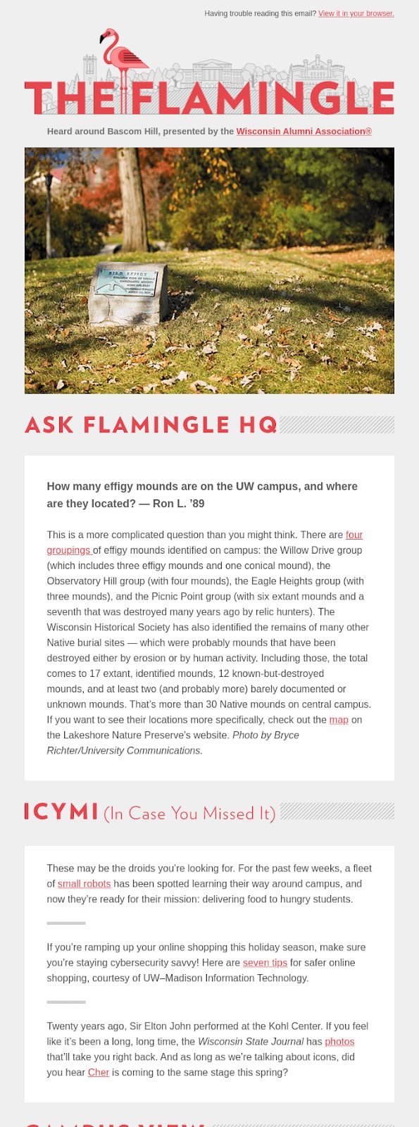 University of Wisconsin strengthens school loyalty and engagement with alumni email.