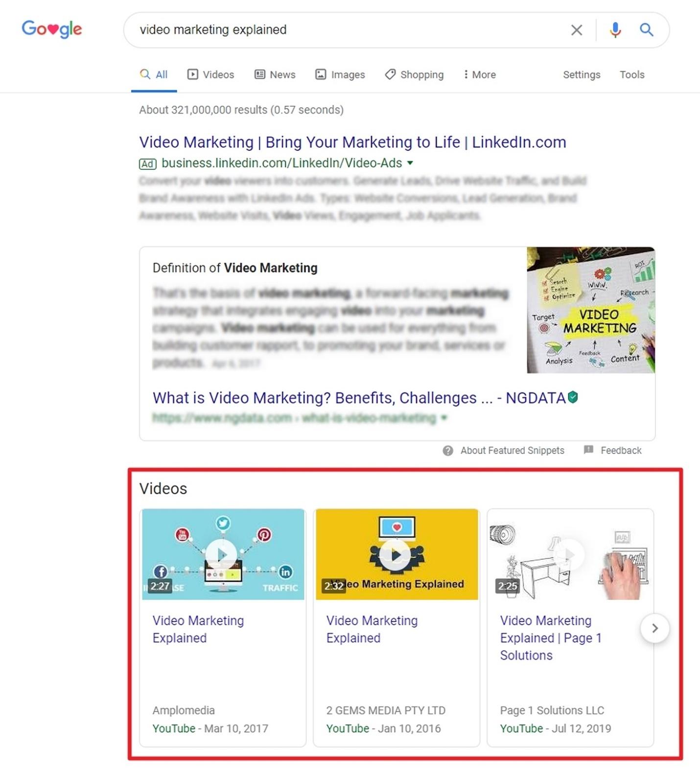 google video marketing