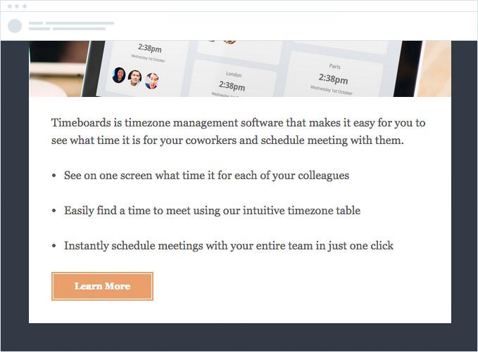 In this email example, we see clear storytelling elements: