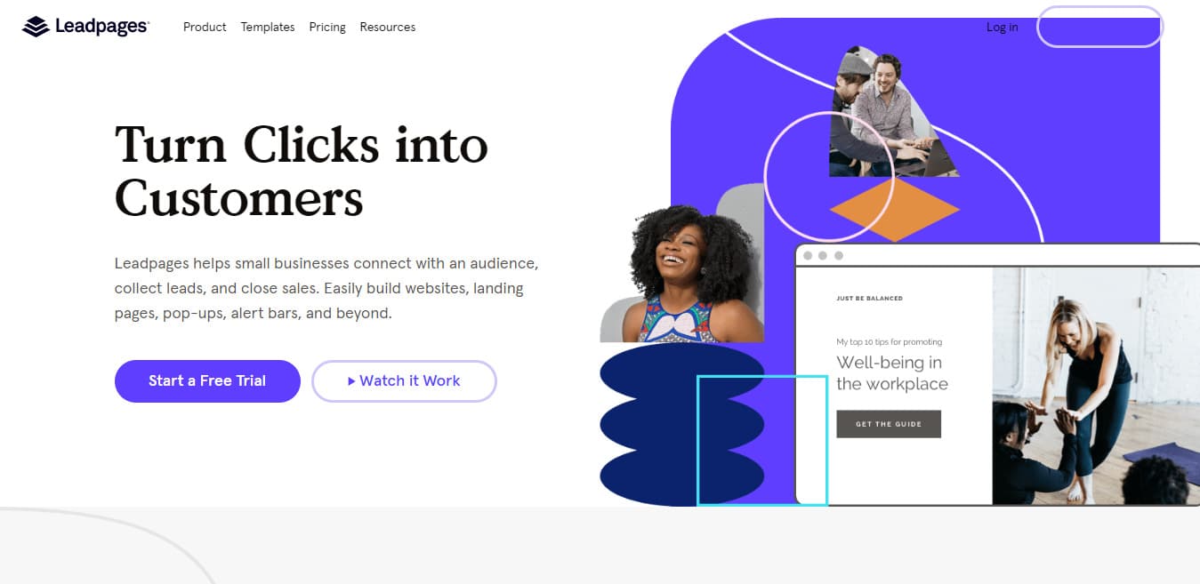 One of the best marketing tools in this regard is Leadpages, an easy to use landing page builder with hundreds of well-designed and optimized templates to choose from.