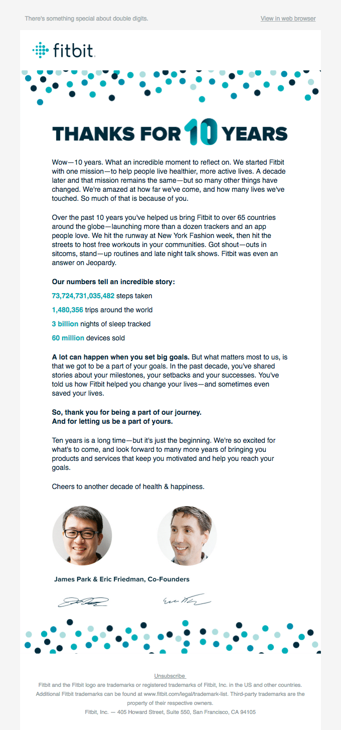 Pen a heartfelt message in your customer appreciation email.