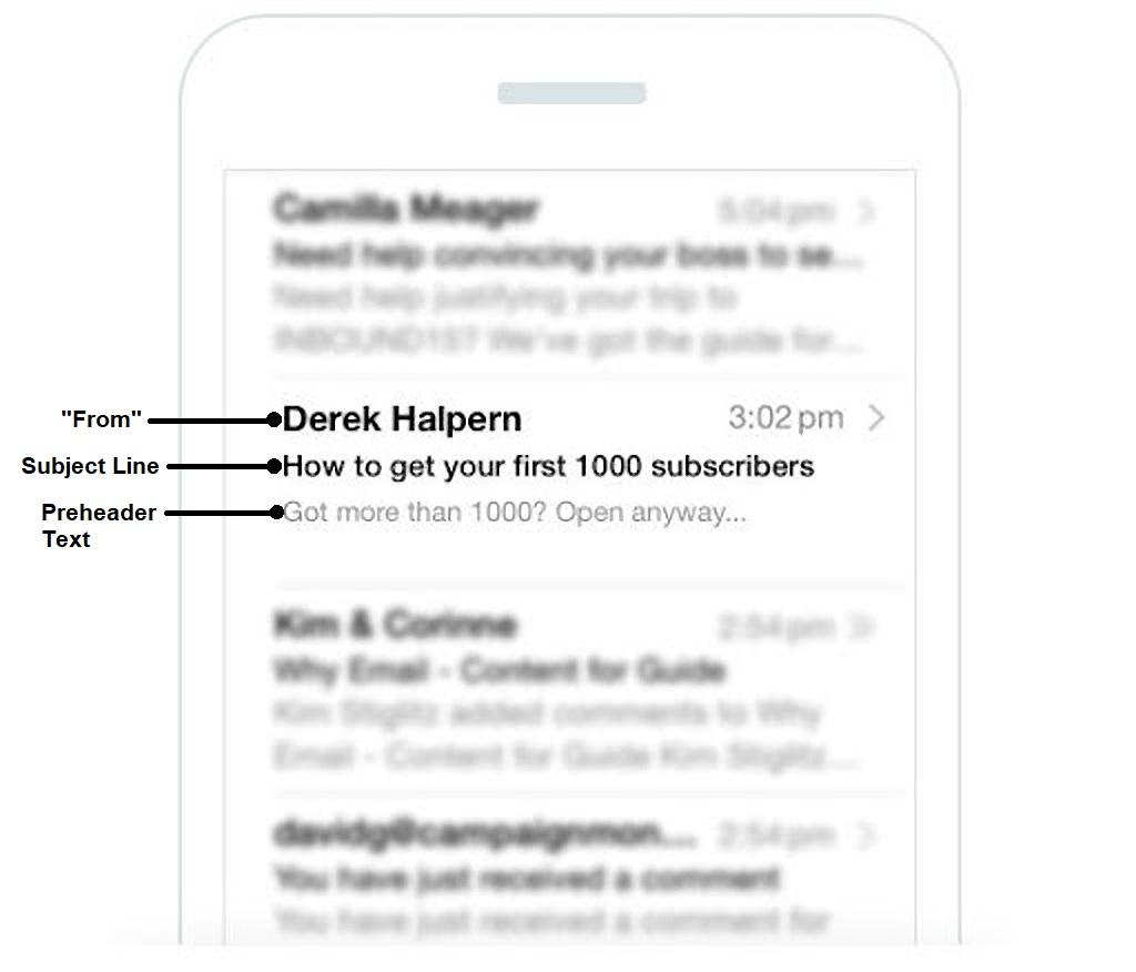 subject line and preheader example