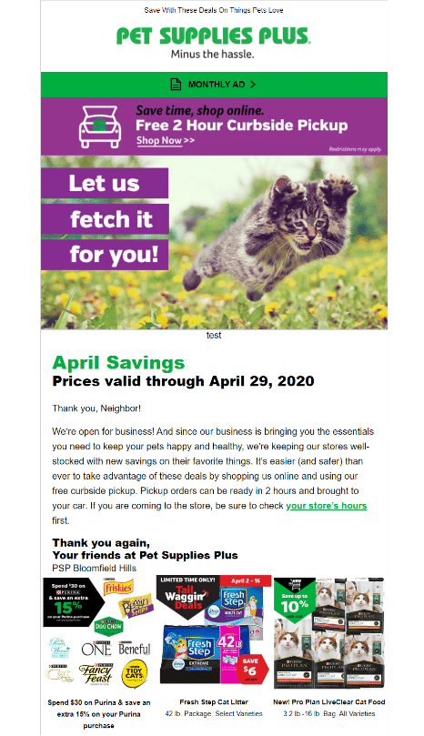 Personalize your customer appreciation email content.