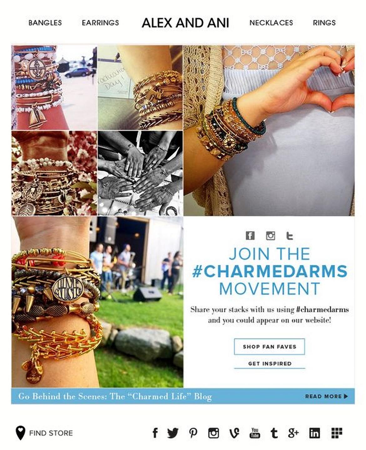 Alex and Ani email example