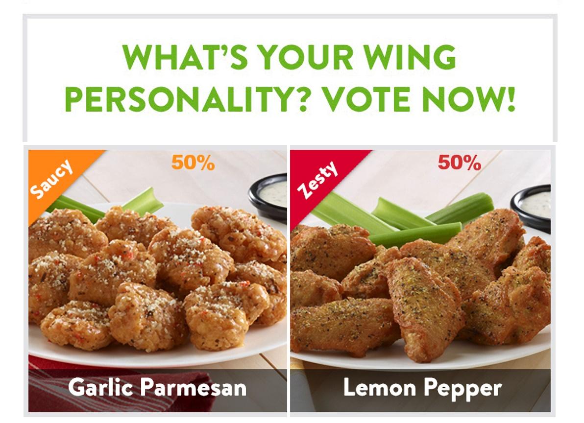 Liveclicker example for food contest