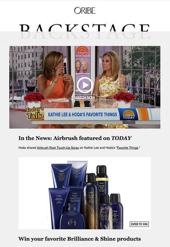 Oribe - Email Marketing Campaign - Email Newsletter & Product Announcement