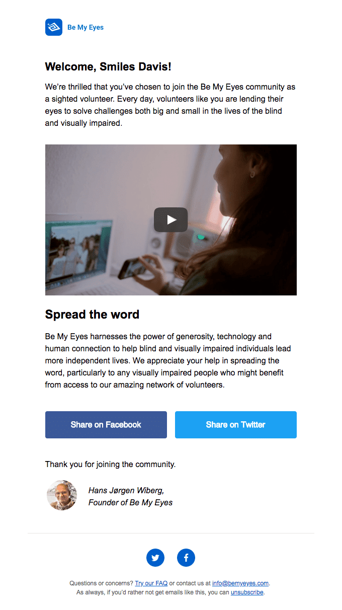 Ideally, your testimonials would include a picture or a video accompanied by a story of a person who was helped by donations.