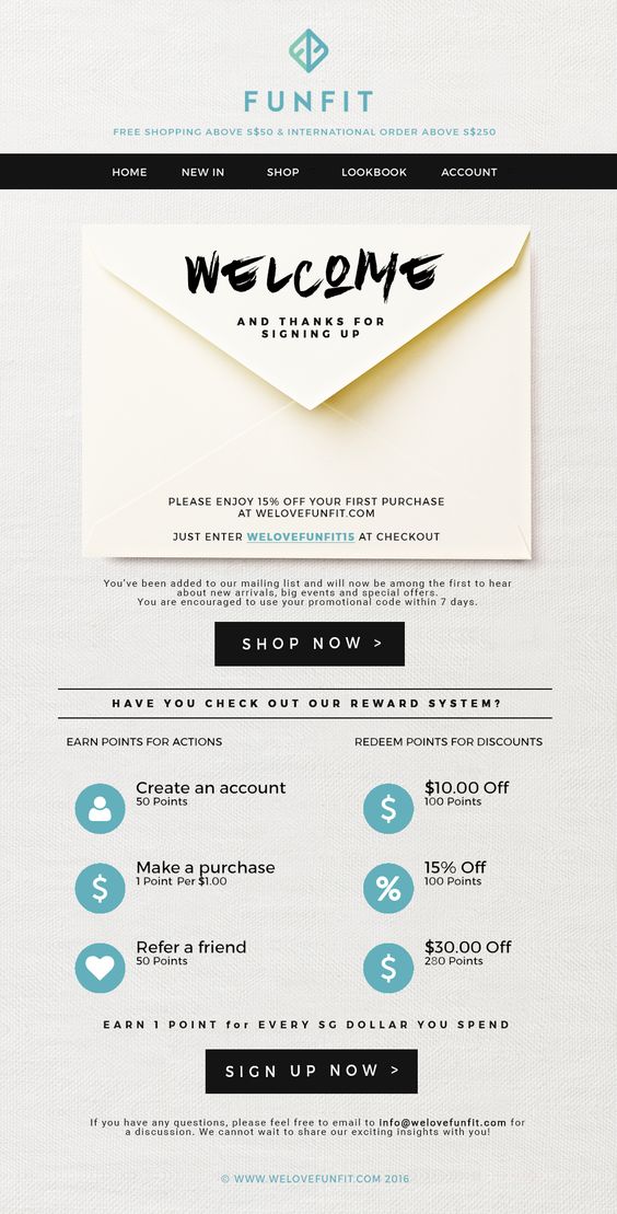 welcome email example