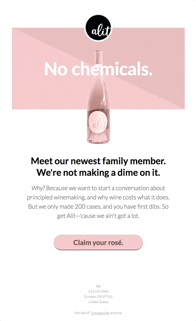 Alit’s small-batch rosé