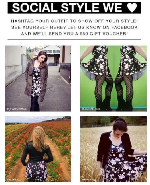 You can encourage collaboration between your email and social campaigns by asking your customers to submit user-generated content.