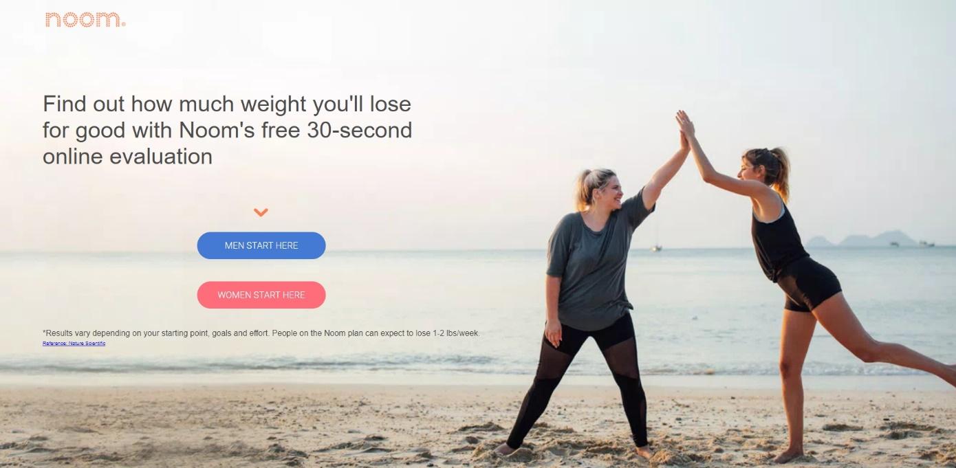 Noom personalized content