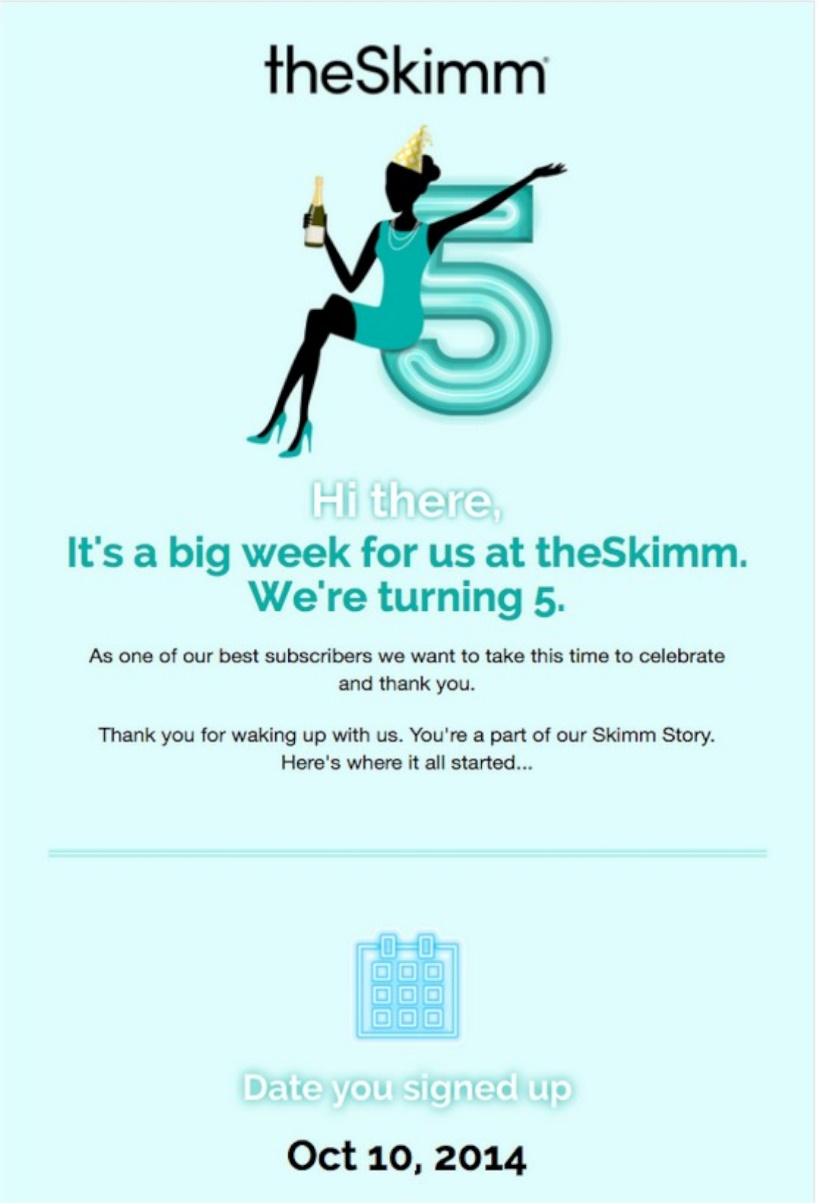 the skimm email example