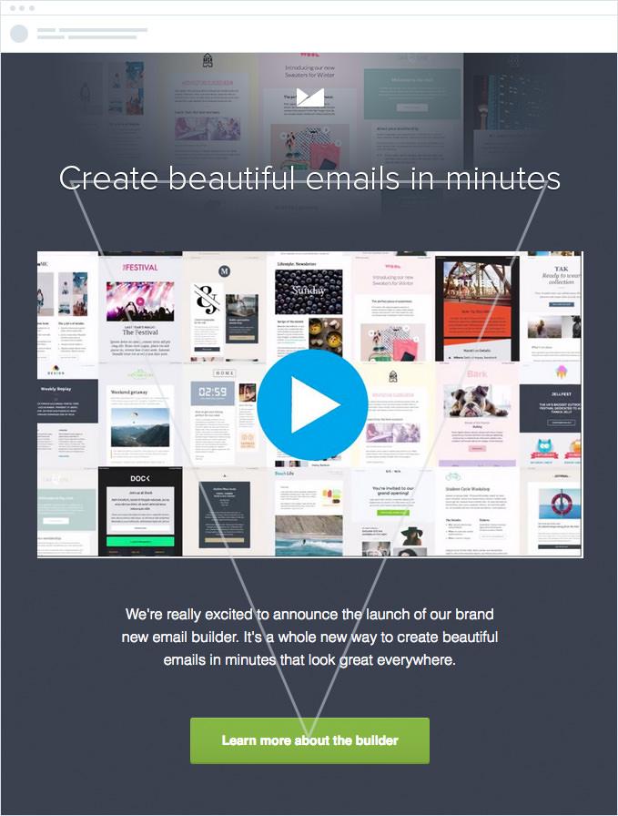 The inverted pyramid design concept in action in an email