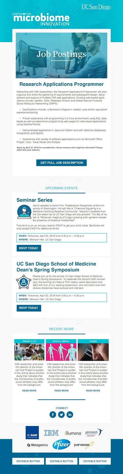 UC San Diego Email Example
