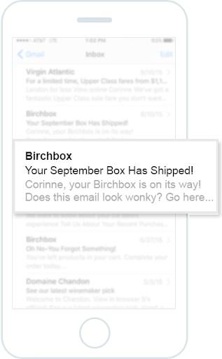 Preheader text is the text that appears either directly to the right, or below an email subject line, depending on the device it is being viewed on.
