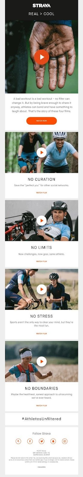 Between players not working, or not designed with email responsiveness in mind, they can lead to broken links or delayed opening speeds—causing nothing more than a headache to the consumer.