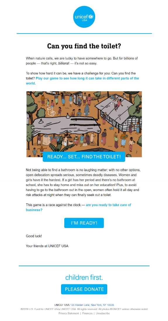 It’s important to point out here that this subject line is nice and short. Mobile email clients tend to display about 40 characters of subject lines—this one has 34 so it fits perfectly on mobile screens.