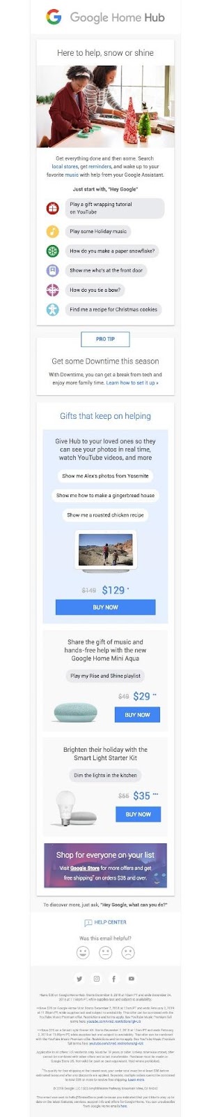 Google home hub example