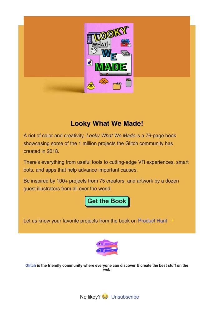 Now, we aren’t saying you have to put a massive footer at the bottom of your email saying “BYE FRIEND”—instead, add the text and hyperlink toward the bottom of your message.