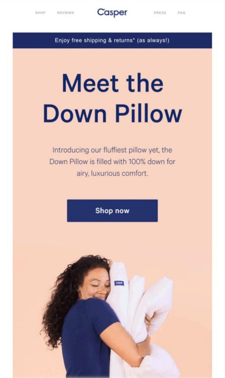 Casper email example