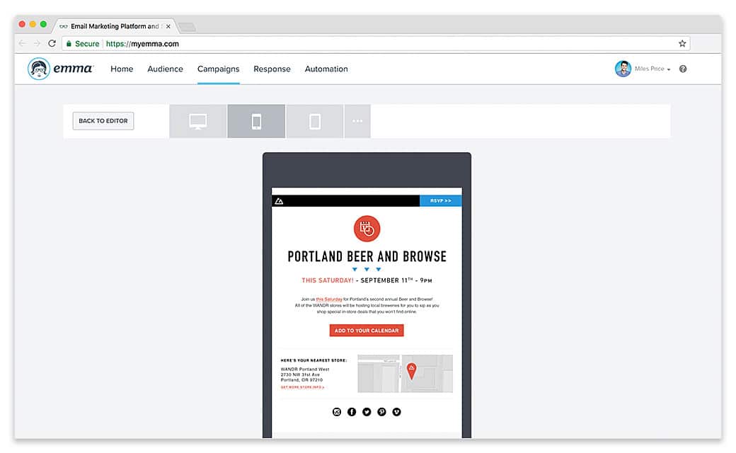 When it comes to your email’s design, you want something that will be simple to read, scan, and something that is easy on the eyes.