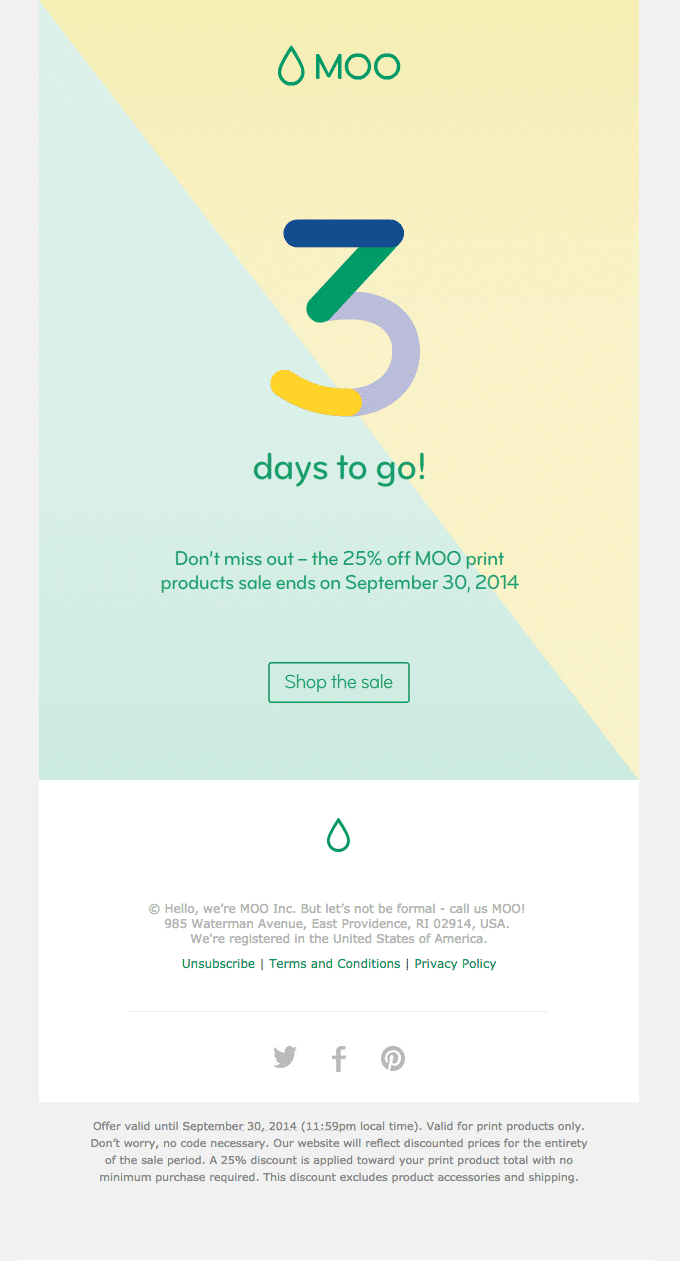 Moo HTML sales template