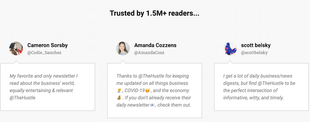 social proof example