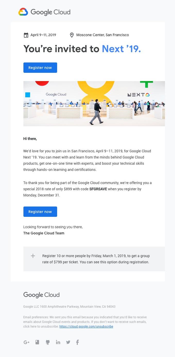 Event invitations are an excellent way to collect more subscriber data