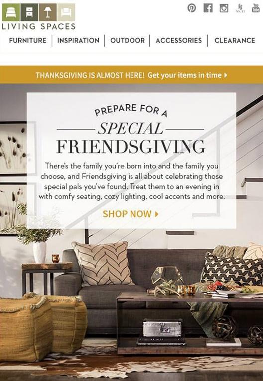 Living Spaces - Email Marketing Campaign - Promotional Email