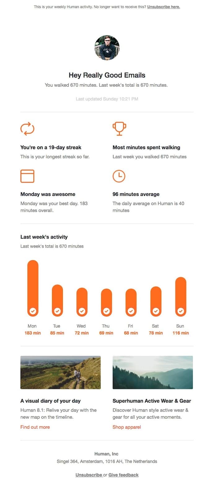 dynamic content email example