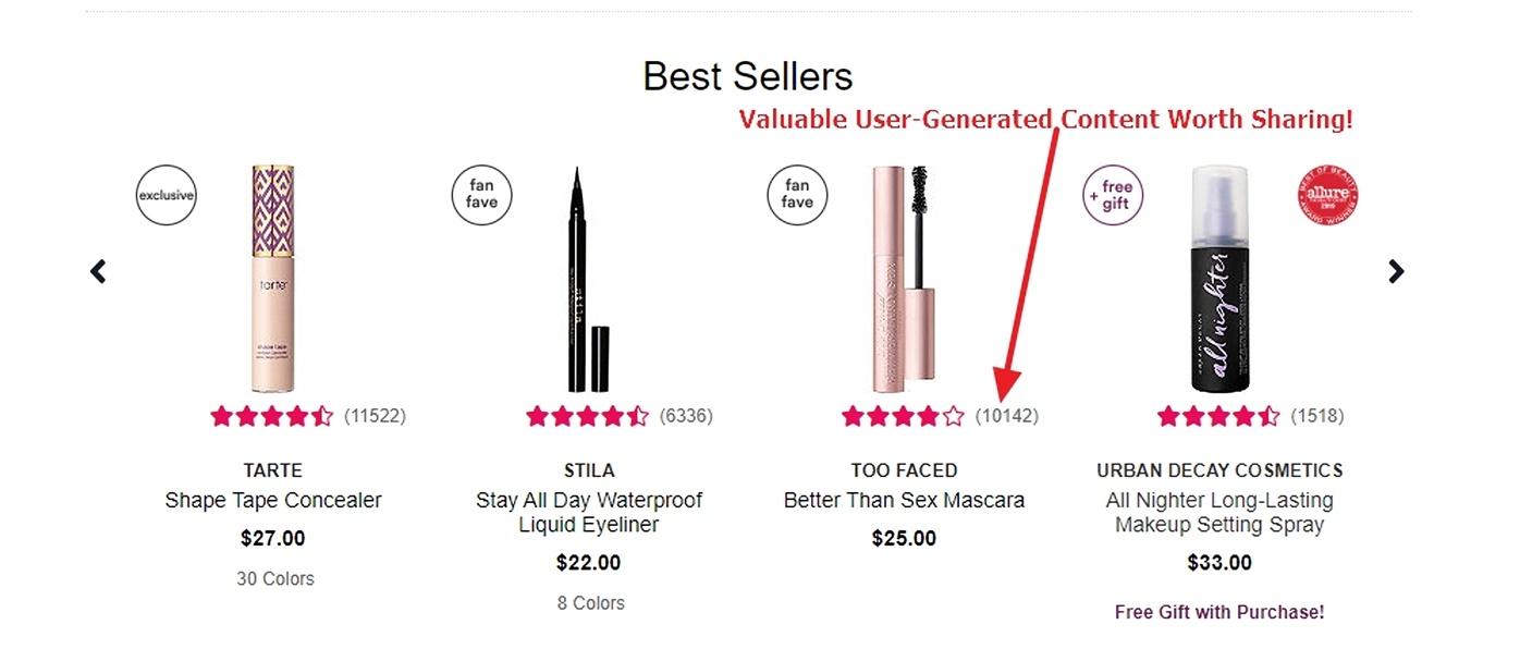 Ulta user generated content example