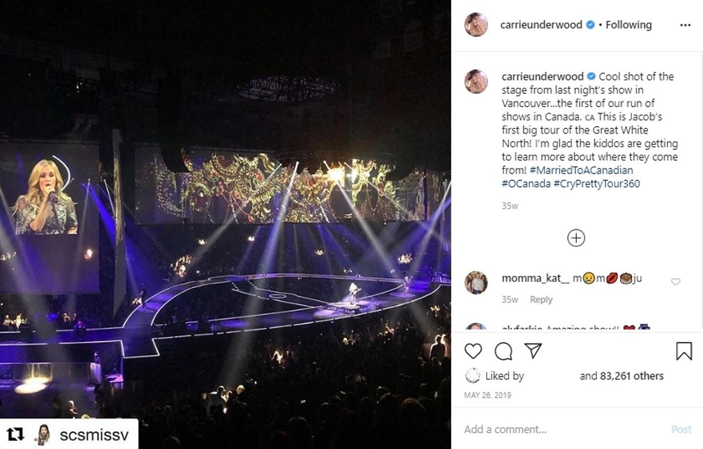 Carrie Underwood user generated content example