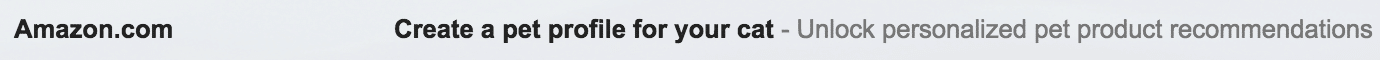 Amazon - Pre-Header Text