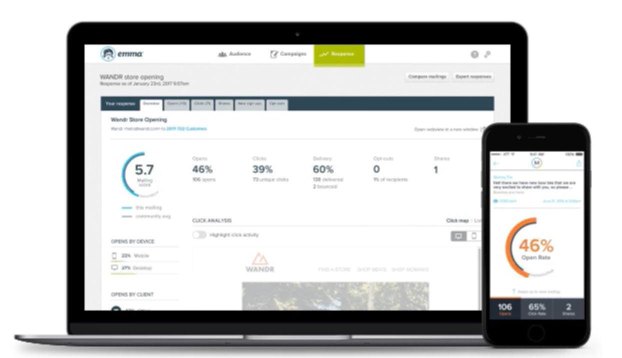 Things such as your email open rate and click-through rate will tell you if your audience is opening the email and if they are clicking through to your website.