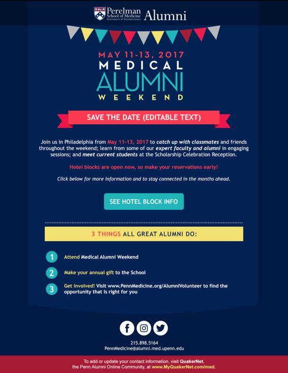Alumni email from the University of Pennsylvania