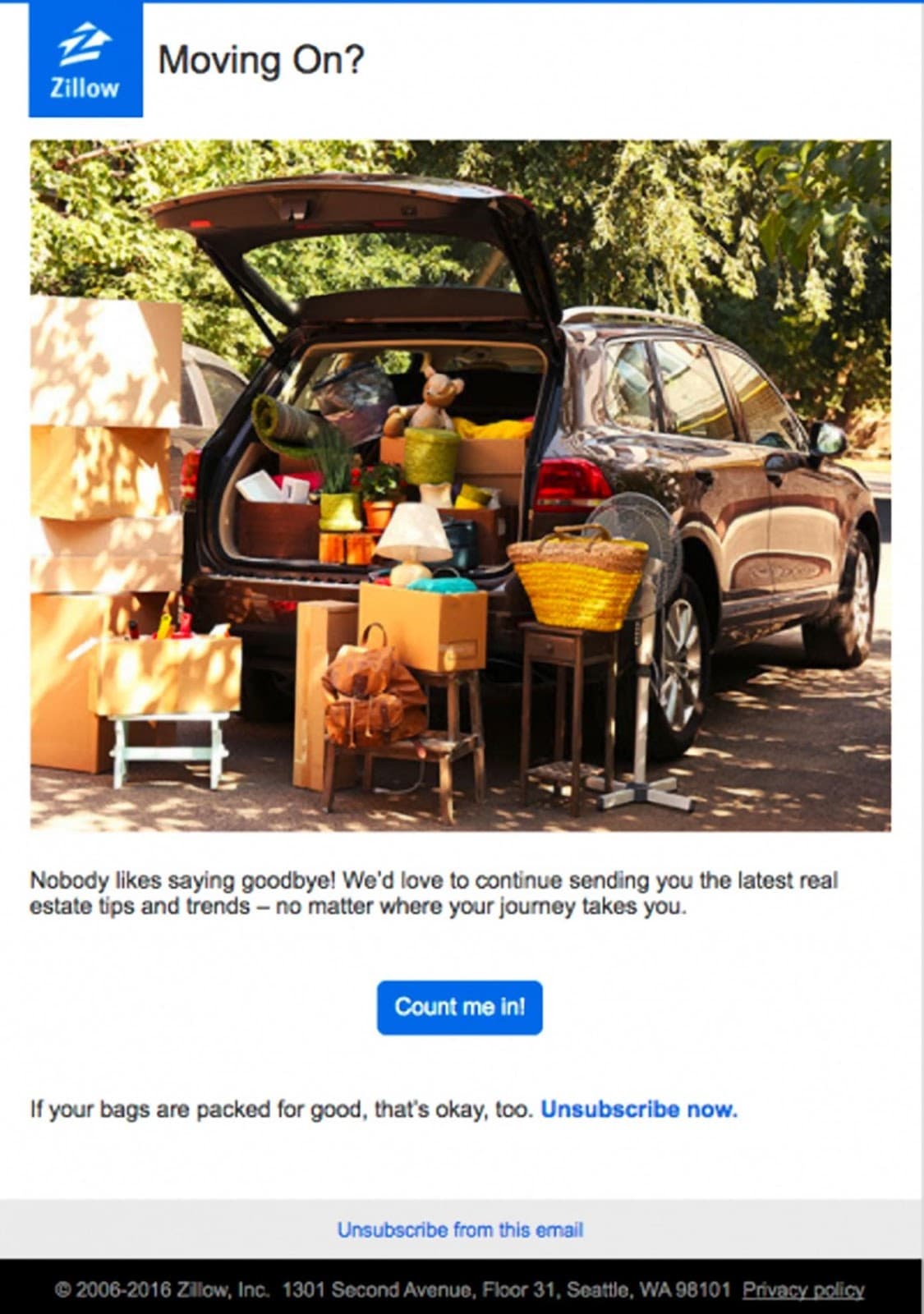 Zillow newsletter